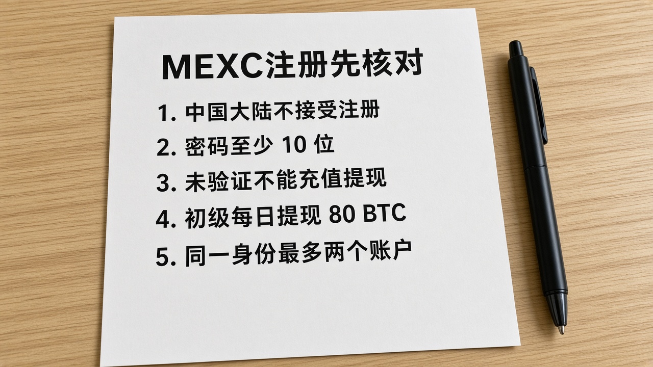 MEXC怎么注册？账号开户注册流程与注意事项